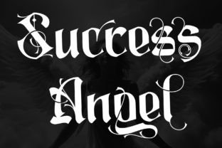 Angel Fortune Blackletter Font By thomasaradea 9