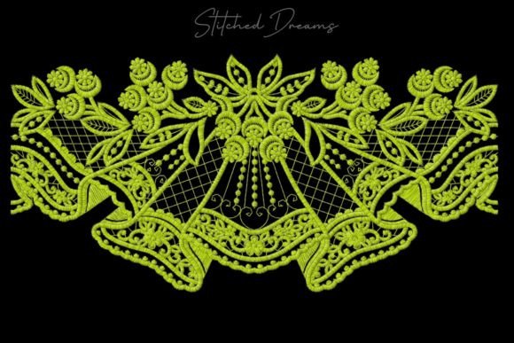 Digital Embroidery Borders of Motifs Borders Embroidery Design By Stitched Dreams