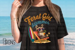Feral Girl Summer Sarcastic Funny Png Graphic T-shirt Designs By DSIGNS 2