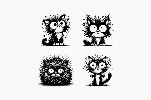 Frazzled Cat Graphic Crafts By BerriDesign
