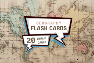 Geography Flash Cards Graphic Print Templates By ThriveTactix 1