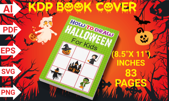 HALLOWEEN How to Draw for Kids+Cover Illustration Pages et livres de coloriage pour enfants Par Merch Creative
