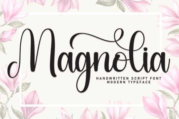 Magnolia Script & Handwritten Font By andikastudio