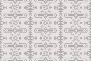 Monochrome Grey Aztec Seamless Pattern Illustration Modèles de Papier Par Parinya Maneenate 1