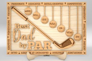 Personalized Best Dad by Par Sign Svg Graphic 3D SVG By Oniesbey 8