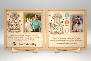 Personalized Best Dog Dad Sign Svg Graphic 3D SVG By Oniesbey 1