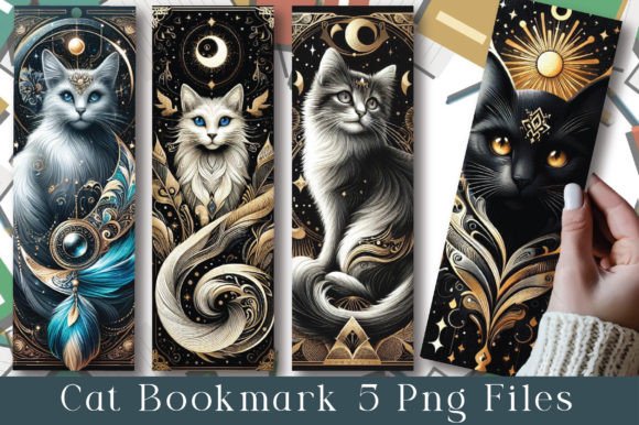 Cat Bookmark Graphic Crafts By CraftArtStudio