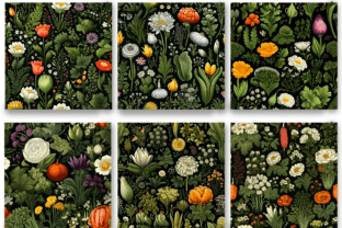 Vegetables Digital Paper Pack Grafik Papier-Muster Von Art.X 2