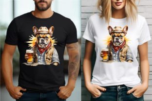 Beer T-shirt Design- French Bulldog Graphic T-shirt Designs By TANIA KHAN RONY 2