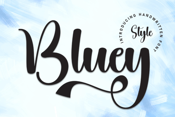 Bluey Script & Handwritten Font By andikastudio