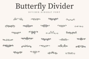 Butterfly Divider Polices Dingbats Police Par CraftedType Studio 1