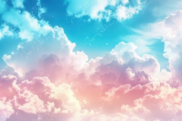 Dreamy Pastel Sky Graphic Backgrounds By Sun Sublimation