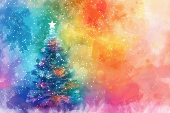 Festive Christmas Tree Grafik Hintegründe Von Sun Sublimation
