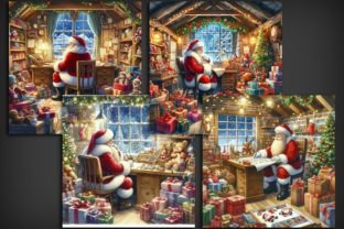 Inside Santas Workshop Graphic AI Illustrations By Digital Designs by Victoria 3