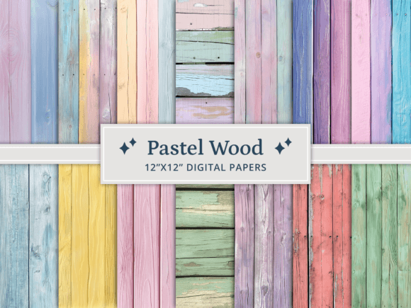 Pastel Wood Background Digital Papers Illustration Fonds d'Écran Par altendi
