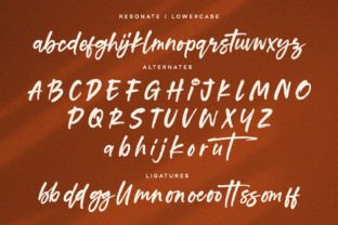Resonate Script & Handwritten Font By alpapranastudio 7
