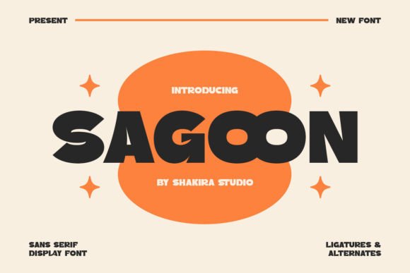 Sagoon Fontes Sans Serif Fonte Por Shakira Studio