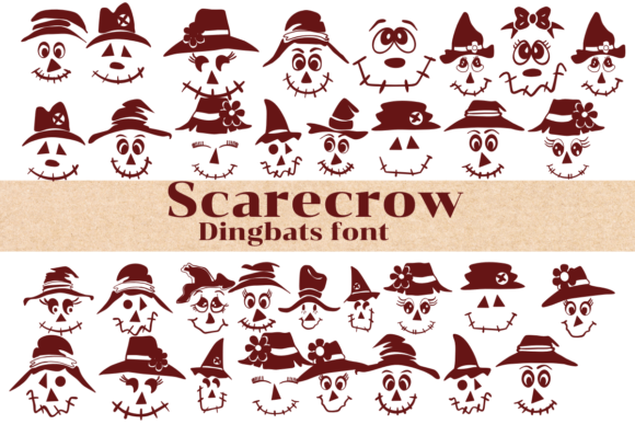Scarecrow Dingbats Font By Nongyao