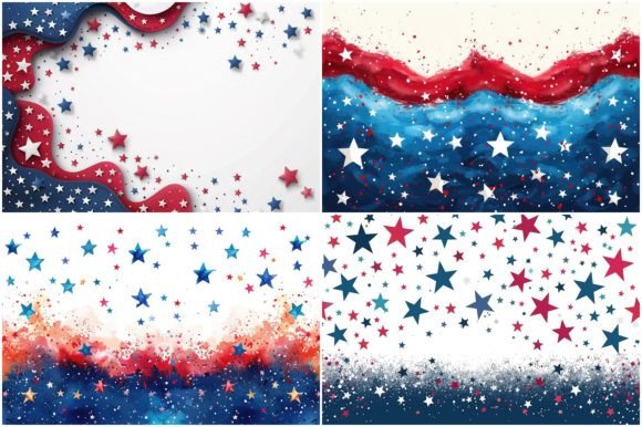 4th of July Banner Template Design Graphic AI Illustrations By Background Graphics illustration
