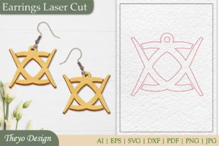 Abstract Celtic Earrings Laser Cut Graphic Crafts By Theyo Design