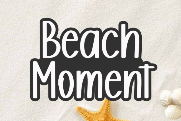 Beach Moment Display Font By Creatype Designer