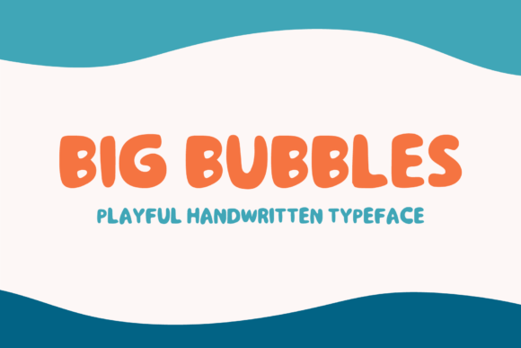 Big Bubbles Display Font By ashleyscottdesigns
