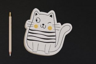 Cute Cat Gatos Diseño de Bordado Por wick john 1