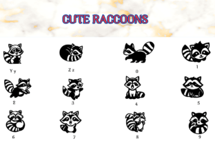 Cute Raccoons Fontes Dingbats Fonte Por Jeaw Keson 4