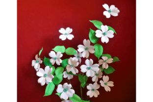 Dogwood Paper flowers 3D SVG Craft By 3D SVG Crafts
