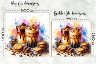 Iced Coffee Lunch Bag and Tumbler Wrap Illustration Artisanat Par Designs by Ira 2