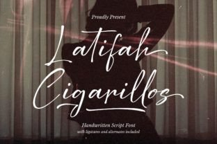 Latifah Cigarillos Czcionki Skryptowe Czcionka Przez Denustudios 1