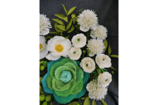 Ranunculus Paper flowers 3D SVG Craft By 3D SVG Crafts