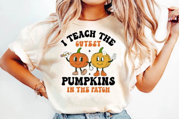 Retro Fall Teacher SVG Cutest Pumpkin PN Graphic T-shirt Designs By SVG Design Art