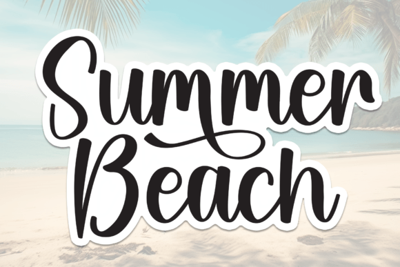 Summer Beach Script & Handwritten Font By Misterletter.co