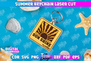 Summer Keychain Laser Cut Design Bundle Illustration Artisanat Par The T Store Design 11