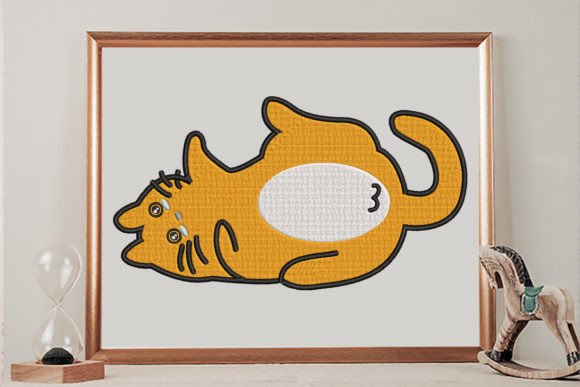 A Naughty Cat Cats Embroidery Design By wick john