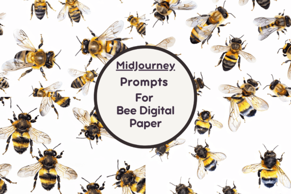 Bee Digital Paper Graphic Crafts By Milano Creative