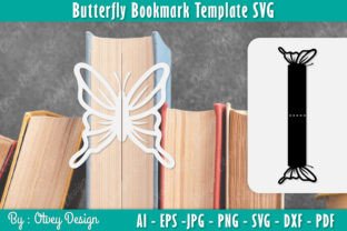 Butterfly Papercut Bookmark SVG BUNDLE Gráfico Manualidades Por Otvey Design 11