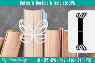 Butterfly Papercut Bookmark SVG BUNDLE Gráfico Manualidades Por Otvey Design 5