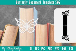 Butterfly Papercut Bookmark SVG BUNDLE Gráfico Manualidades Por Otvey Design 9