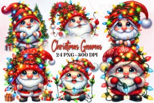Cute Christmas Gnomes Clipart Bundle Graphic Illustrations By RevolutionCraft 1