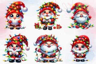 Cute Christmas Gnomes Clipart Bundle Graphic Illustrations By RevolutionCraft 4