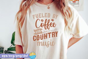Fueled by Coffee and Country Music Svg Gráfico Manualidades Por Atelier Design 2