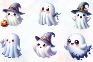 Halloween Ghost Sublimation Clipart Graphic Illustrations By PinkDigitalArt 3