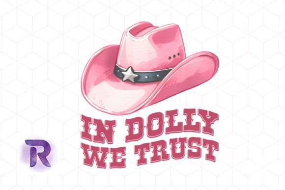 In Dolly We Trust Sublimation PNG Graphic Print Templates By Revelin