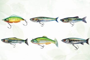 Lure Fishing Sublimation Clipart Illustration Illustrations Imprimables Par JaneCreative 2