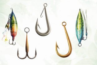 Lure Fishing Sublimation Clipart Illustration Illustrations Imprimables Par JaneCreative 6