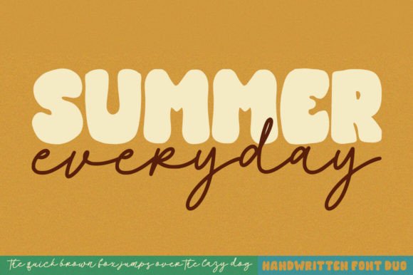 Summer Everyday Fuentes Caligráficas Fuente Por Struggle Studio
