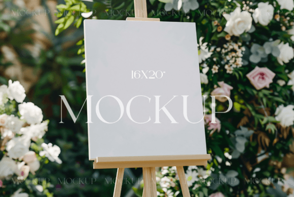 Wedding Sign Mock 16x20 Welcome Mockup Graphic Product Mockups By TatiMockups
