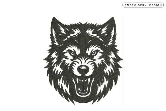 Wolf Embroidery Design Wild Animals Embroidery Design By DesignCreator99